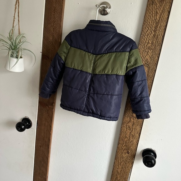GUESS Color Block Puffer Winter Coat Jacket Baby Toddler Boy 24 Months - Picture 11 of 12